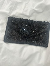 Black jewelled clutch for sale  WIGAN