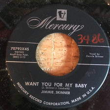HEAR - HOT COUNTRY BOP - JIMMIE SKINNER - WANT YOU FOR MY BABY 2 SIDER - MERCURY comprar usado  Enviando para Brazil