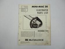 Mcculloch minimac30 chain gebraucht kaufen  Merseburg