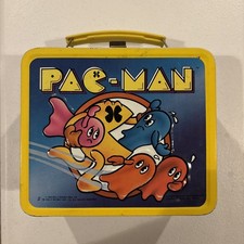 Lancheira vintage de metal com garrafa térmica PAC-MAN comprar usado Lancheira vintage de metal com garrafa térmica PAC-MAN comprar usado  Enviando para Brazil