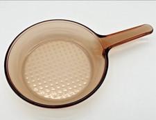 Usado, Frigideira Visions Corning Ware vidro âmbar frigideira 7 polegadas parte inferior waffle feita nos EUA comprar usado  Enviando para Brazil