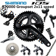 Conjunto de grupo de bicicleta de estrada Shimano 105 R7000 2x11 50-34/52-36/53-39 170/172.5 BR-R8000 comprar usado  Enviando para Brazil