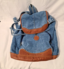 Usado, Mochila jeans estilo vintage Route 66, alças ajustáveis, bolsa tote comprar usado  Enviando para Brazil