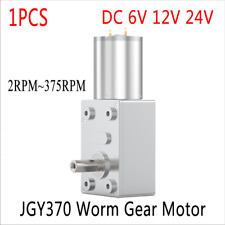 Motor de engrenagens DC 6V 12V 24V JGY370 turbo sem-fim 2RPM ~ 375RPM alto grande torque comprar usado  Enviando para Brazil