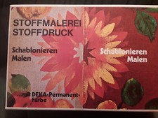 Stoffmalerei stoffdruck set gebraucht kaufen  Triptis
