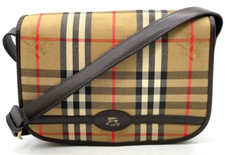 Autêntica bolsa de ombro BURBERRYS Nova Check couro bege NS060321 comprar usado  Enviando para Brazil