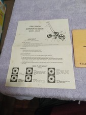 Sembradora de jardín de precisión vintage 1974 modelo 1001B manual del propietario con sobre segunda mano  Embacar hacia Mexico