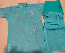Light green georgette for sale  Burlington