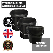 Buckets black plastic for sale  COVENTRY