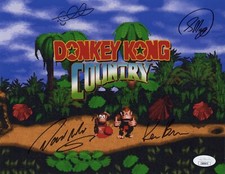 Chris Sutherland David Wise +2 assinado 8x10 Donkey Kong Country foto JSA CERTIFICADO DE AUTENTICIDADE comprar usado  Enviando para Brazil