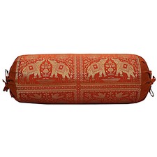 Travesseiro redondo longo indiano ioga reforço massagem cilindro verde seda reforço lance comprar usado  Enviando para Brazil