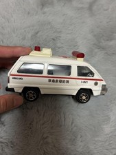 Mini carro ambulância branco e vermelho com luz de teto, tamanho portátil, usado, usado comprar usado  Enviando para Brazil