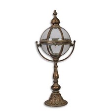 9932481-D Lanterna Chapa de Metal Rústica Redonda na Base de Construção 76x26x32cm comprar usado  Enviando para Brazil