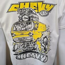 Camiseta Vintage RACE/GASSER/DRAG/SPRINT/NASCAR RACE CHEVY VAN "PESADA". comprar usado  Enviando para Brazil
