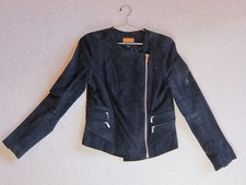 Mango lederjacke dunkelblau gebraucht kaufen  Zwingenberg