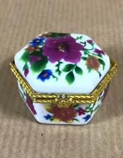 Vintage hexagonal flowered for sale  CAERPHILLY