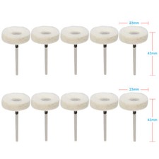 10 sztuk Dental Polerowanie Polerowanie Wełna Filcowe szczotki do kół do narzędzia obrotowego 2,35 mm na sprzedaż  Wysyłka do Poland