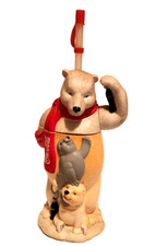 Garrafa de água Coca Cola 10" plástico urso polar copo isolado com palha nova com etiquetas comprar usado  Enviando para Brazil