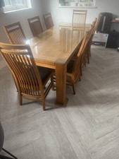 Solid oak seater for sale  BASILDON