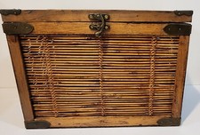 Vintage wood rattan for sale  Carmel