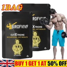 Suplemento termogênico queimador de gordura Biorevive Cutxtreme 780mg cápsulas veganas comprar usado  Enviando para Brazil