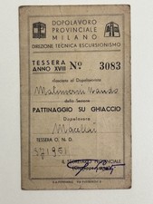 Tessera sport pattinaggio usato  Magenta
