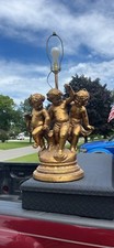 Gold cherub lamp for sale  Oregon