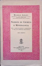 Nozioni chimica mineralogia usato  Italia