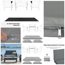 Conjunto de almofadas para cadeira de vime almofadas de assento substituição conjunto de 3 peças sofá para jardim externo comprar usado  Enviando para Brazil