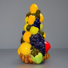 Antiga peça central de mesa torre de frutas cerâmica trompe arte popular americana década de 1970 - GUC comprar usado  Enviando para Brazil