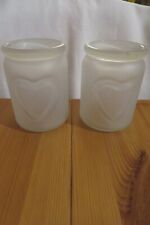 Frosted glass jars for sale  LOUGHTON