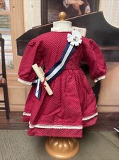 Vestido patriótico American Girl Pleasant Company histórico Addy Walker - Estado perfeito comprar usado  Enviando para Brazil