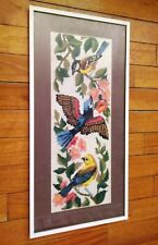 Quadro uccelli fiori usato  Lecco