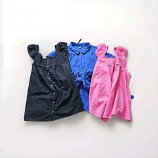 Top feminino Old Navy 4X lote de 3 gaze sem mangas algodão gaze Seersucker boho comprar usado  Enviando para Brazil