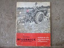 Prospectus tracteur cormick d'occasion  Onet-le-Château