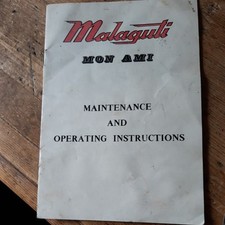Malaguti instruction manual for sale  YEOVIL