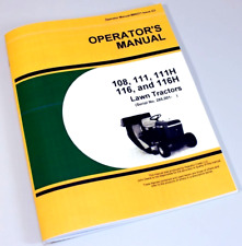 Operators manual john for sale  Brookfield