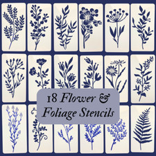Flower foliage stencils for sale  DERBY