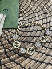 Gucci crystal logo for sale  HORNCHURCH