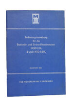 Old Operating Instructions for Diesel Engine KVD SL SVL Collector, usado comprar usado  Enviando para Brazil