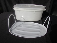 Usado, TUPPERWARE PRESUNTO PERU FRANGO ASSADO SABOR SABOREADOR RECIPIENTE COM BANDEJA 487 comprar usado  Enviando para Brazil