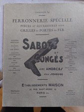 Ancien catalogue ferronnerie d'occasion  Auxi-le-Château