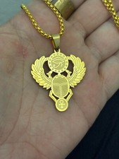 Collier scarabée doré d'occasion  Amiens-