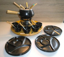 Fondue set schwarz gebraucht kaufen  Erlenbach a.Main
