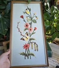 Vintage framed crewel for sale Vintage framed crewel for sale  BROMLEY