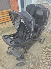 Tandem pushchair black for sale  NUNEATON