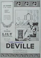 Publicite deville cheminee d'occasion  Cires-lès-Mello