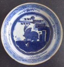 Assiette blanc bleu d'occasion  Royan