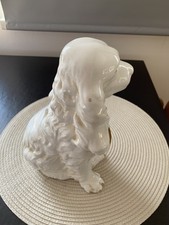 Porzellanfigur hund weiß gebraucht kaufen  Villmar