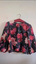 Bluse blumig schwarz gebraucht kaufen  Fulda